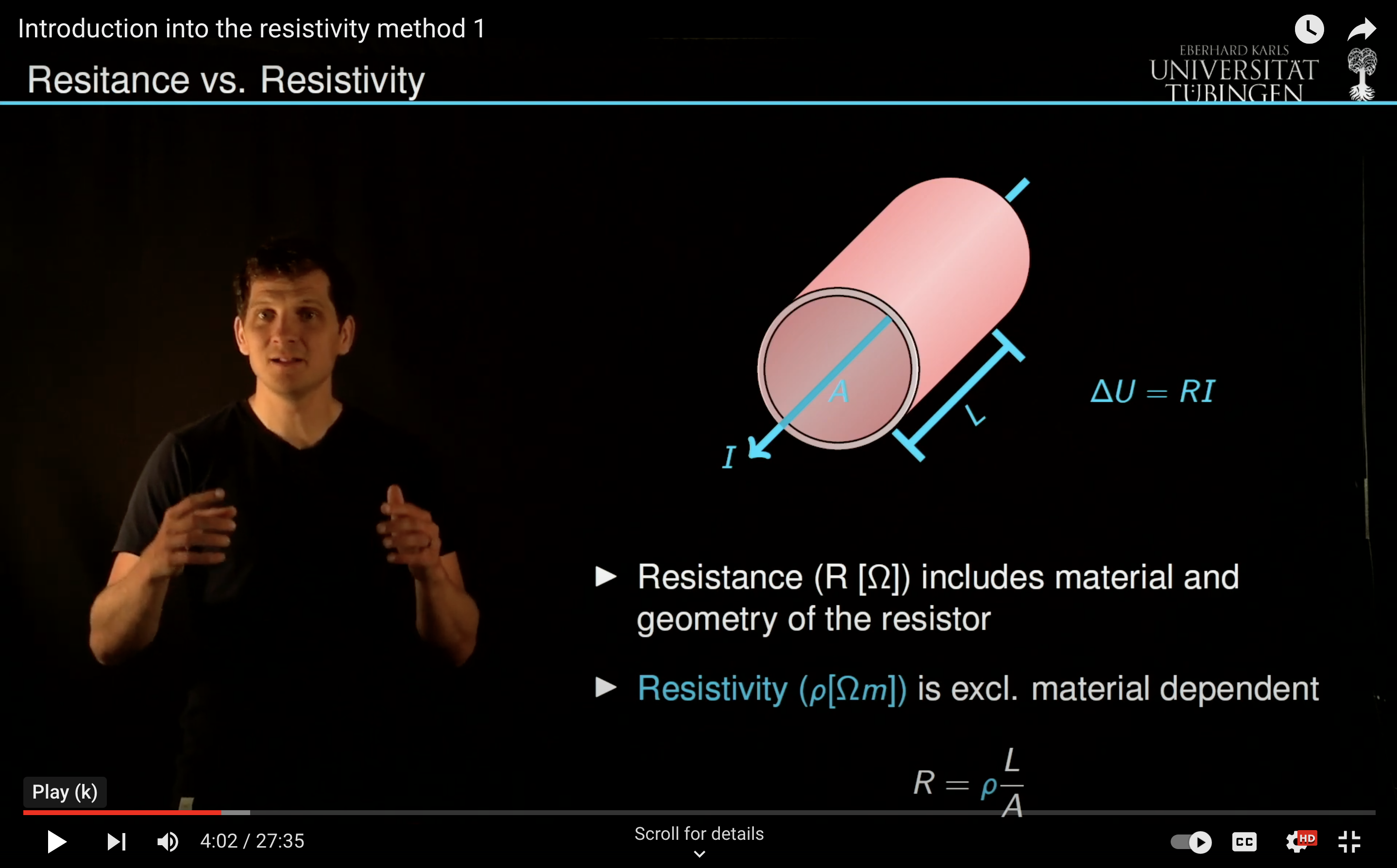 Introducing the resistivity method 1